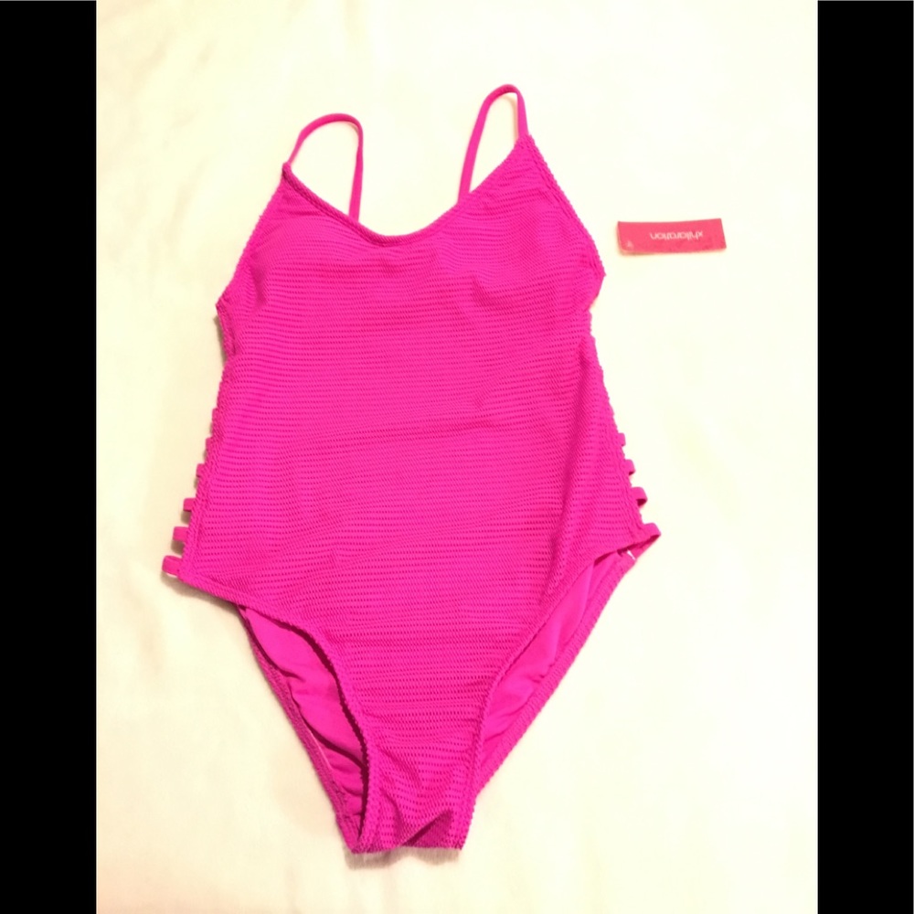 Women's Swimwear Color: Pink Size: M